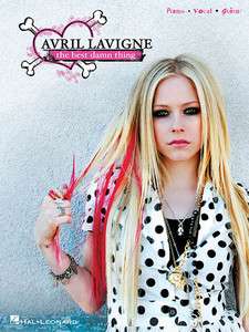 Avril Lavigne   Best Damn Thing Piano Guitar Music Book  