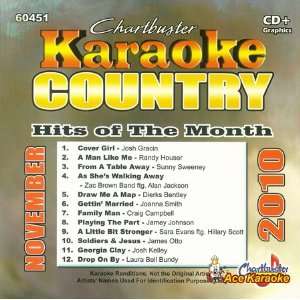 Chartbuster Karaoke CDG CB60451   Country Hits of the Month November 