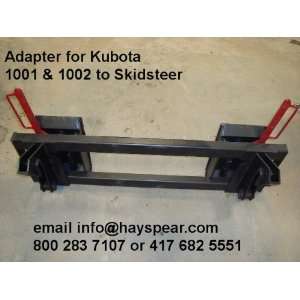  Adapter for Kubota 1001 1002 quick attach to Skid Steer 