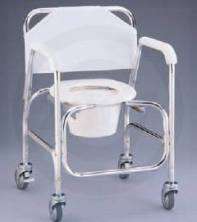 Nova Commode/Shower Chair with Wheels FREE SHIPPING  