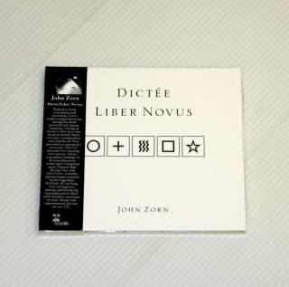 JOHN ZORN Dictee/Liber Novus CD TZADIK 2010 NEW Sealed  