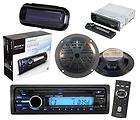   Outdoor Use CD Radio Media Receiver AUX Input w/5.25 Speakers & Cover