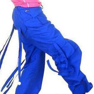 Fashion Ribbon Unisex Dance HipHop Fitness Pants Ezc  