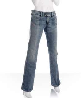 Diesel light blue stretch Hush DS bootcut jeans   