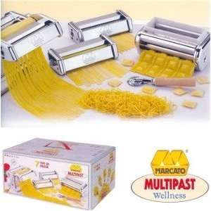 Marcato Pasta Machine Gift Set with 6 attachments  Kitchen 