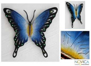 Harmony Butterfly~Steel Art Wall Sculpture Mex Novica  