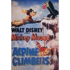   Film Poster Mickey Mouse Donald Duck Alpine Climbers