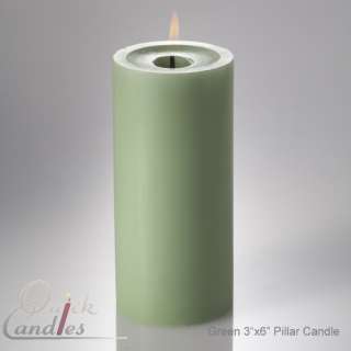 12 Pillar Candles Unscented 3 X 6. Pick From 13 Colors. Wedding 