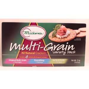 Miltons 4 Multi Grain Variety Pack All Natural Crackers (2 original 