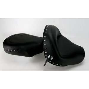 Mustang Wide Touring Seat   Studded   Front Width 16in   Rear Width 