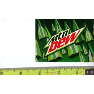 Medium Square Size Mt. Mountain Dew Logo Soda Vending Machine Flavor 
