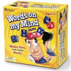  6 Pack LEARNING RESOURCES WORDS ON MY MIND GAME 