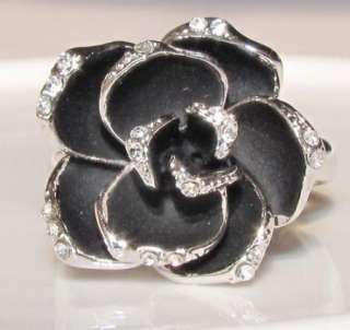 Sterling Silver Rose Princess Engagement Victorian Ring  