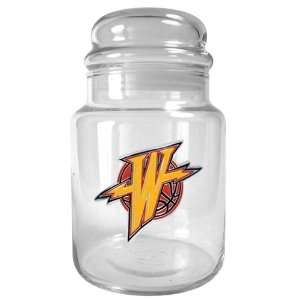  Sports NBA WARRIORS 31oz Glass Candy Jar   Primary Logo 