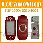PSP 1000 1001 1002 Housing Shell Case Replacement Red