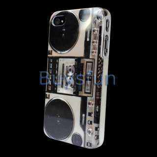 Radio cassette player Hard Cover Case Skin for Apple iPhone 4 4G 4S 