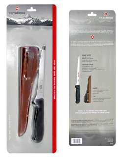   ready to ship victorinox fillet knife with leather sheath 6 blade