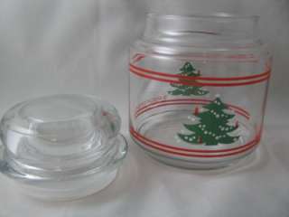Waechtersbach Christmas Tree Lidded Glass Canister Candy Jar New