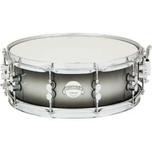  Pacific Drums by DW Platinum Lacquer Solid Maple Snare 
