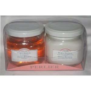 Perlier Ricette Naturali Orange Blossom Gift Set ~ Foam Bath (5.2 oz 