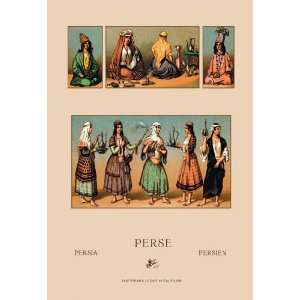  Traditional Dress of Persia #1 12x18 Giclee on canvas 