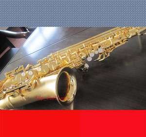 profession Alto Saxophone 24 K Satin Gold Plated Sax New product 
