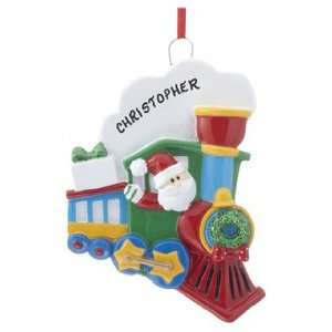  Personalized Santa Train Christmas Ornament