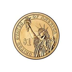 2009 P John Tyler Presidential $1 Coin 25   Dollar Coin One Bank Roll 