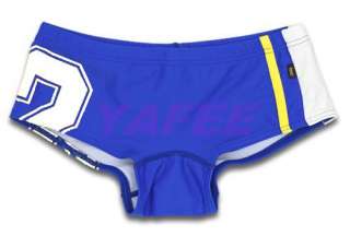 Men’s Scretchy Swim Briefs Boxers Swimwear Shorts Blue  
