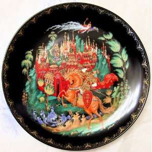 Antique 1988 Decorative 8 Russian Fairy tale Decorated Porcelain 