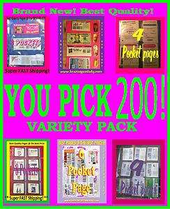 Coupon binder sleeves pages VARIETY PACK! DESIGNED YOUR WAY! MIX 