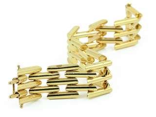 Tiffany & Co 14k Solid Yellow Gold Bracelet Tube Link Vintage  