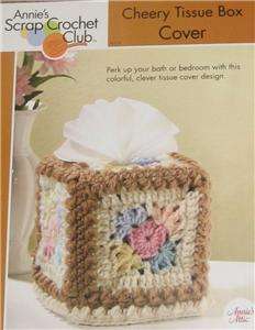 Cheery Tissue Box Cover Annies Attic Crochet Pattern  