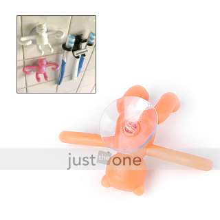 Fashion Cute Pig Toothbrush Razor Holder Orange Bath  