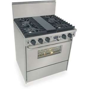  Five Star 30 Pro Style Dual Fuel LP Gas Range with 4 Sealed 