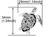 Sea Turtle Inlay Sticker Ukulele/Nature Decal  