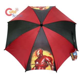 Marvle Iron Man Kids Umbrella w/Figure Handle  