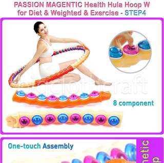 PASSION HEALTH HOOP 2.8Kg 6.2lb Weighted Hula Hoola Hoop * Big Sale 