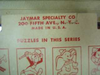 Vintage Jaymar Dutch Girl Wood Inlaid Puzzle Orig Box  