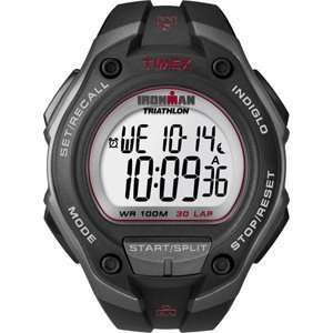  Timex Ironman 30 Lap Watch   Oversize   Black/Red 