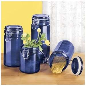  Cobalt Blue Storage Jars