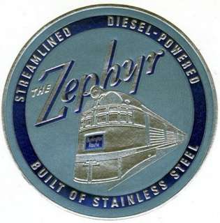   RAILROAD label   sticker   ZEPHYR DIESEL POWERED STAINLESS  