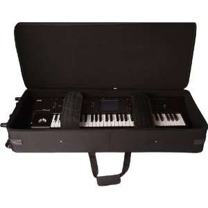  88 Note Lightweight Keyboard Case w/ Wheels Musical 