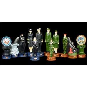  Army & Navy Theme Chess Set Toys & Games