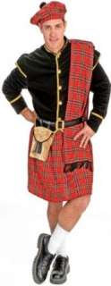    Adult Mens Traditional Scottish Halloween Costume Clothing