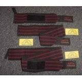 12 Maroon/Blk Wrist Wraps Weight Lifting Convict Pro