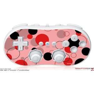  Wii Classic Controller Skin   Lots of Dots Red on Pink by 
