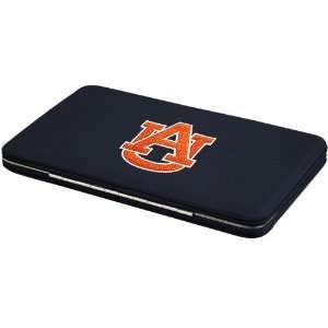  Auburn Tigers Ladies Navy Blue Flat Wallet: Sports 
