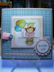Ladybug Crafts Ink Cling Stamp   Birthday Cake Robyn  